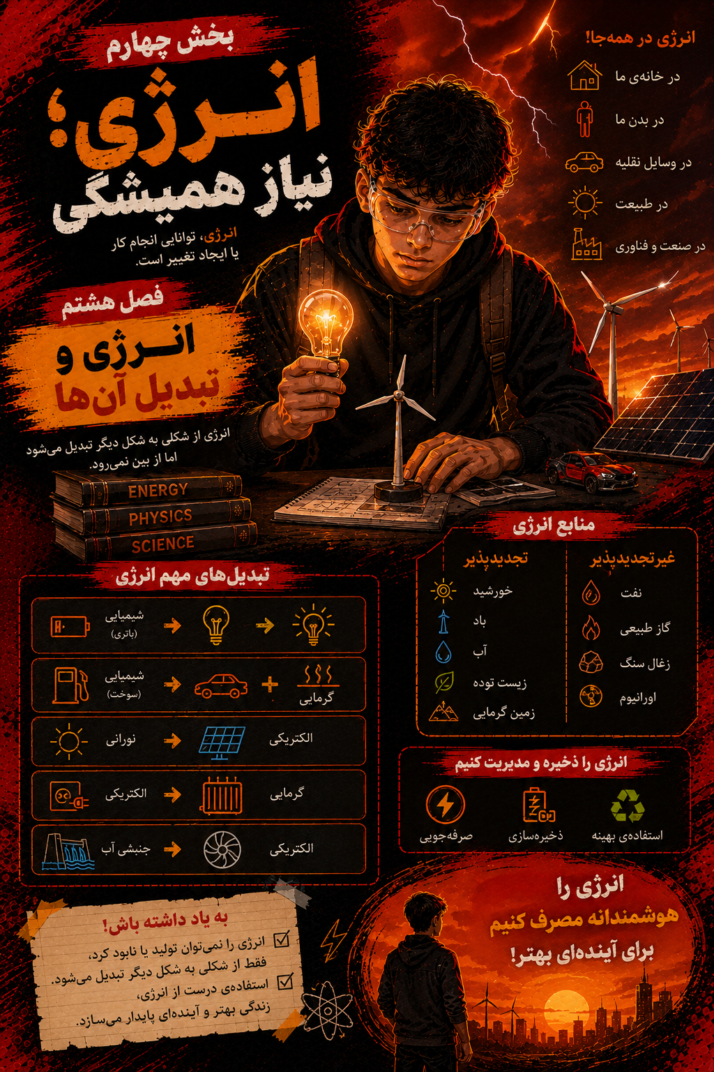 فصل هشتم (انرژی و تبدیل های آن )