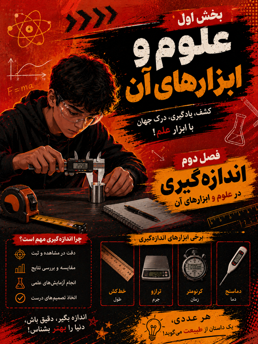 فصل دوم  (اندازه گیری در علوم و ابزارهای آن)