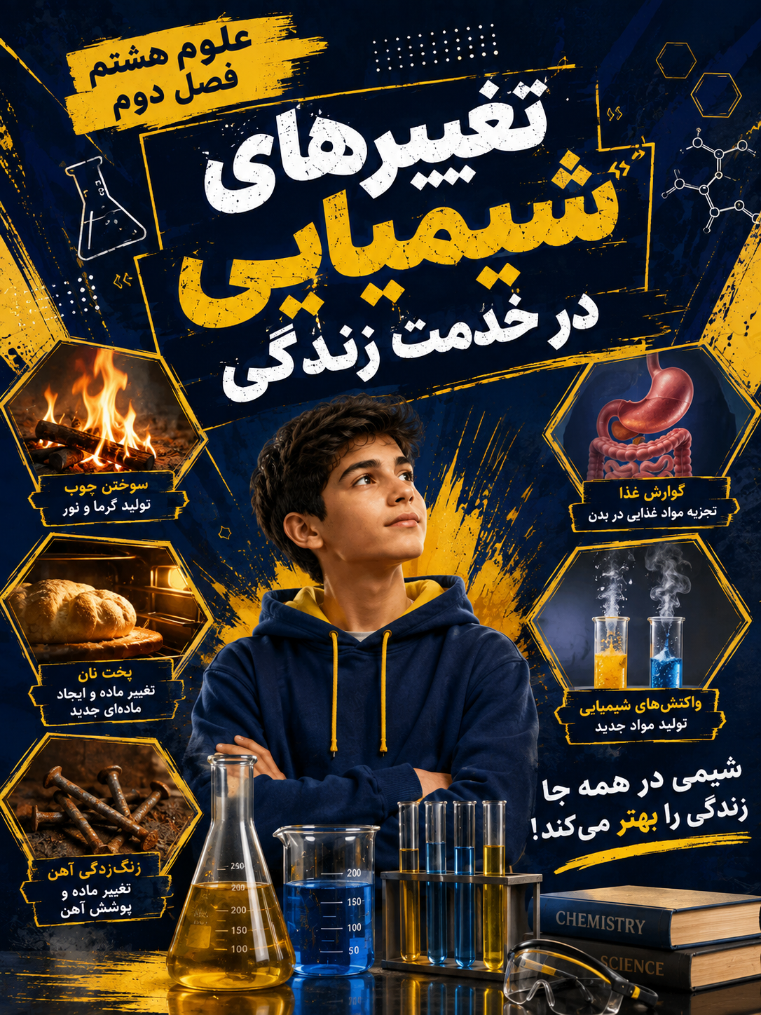 فصل دوم (تغییر های شیمیایی در خدمت زندگی )