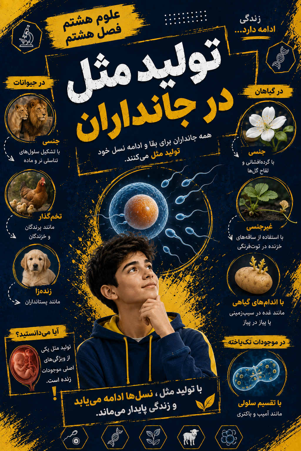 فصل هشتم (تولید مثل در جانداران )