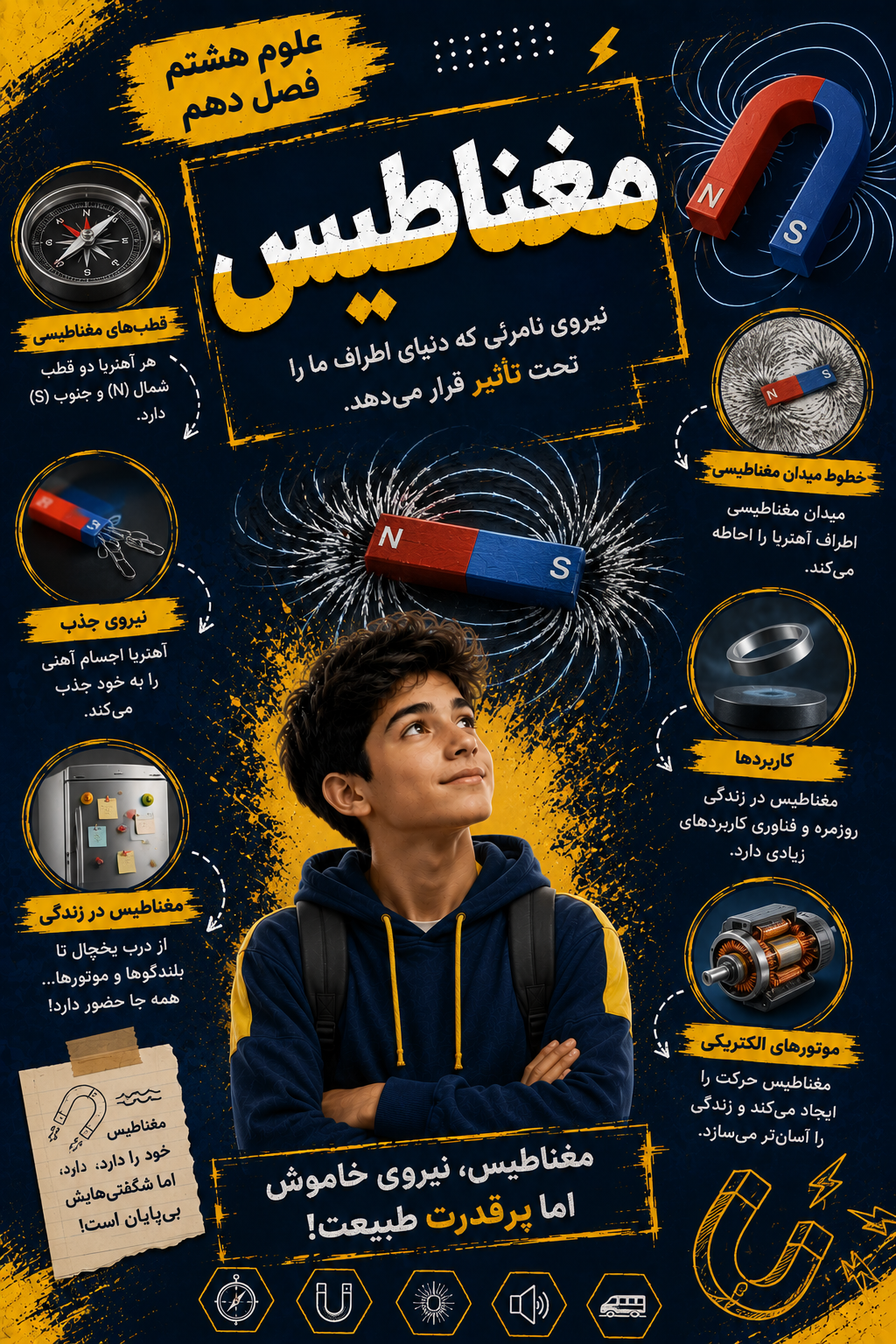 فصل دهم ( مغناطیس )